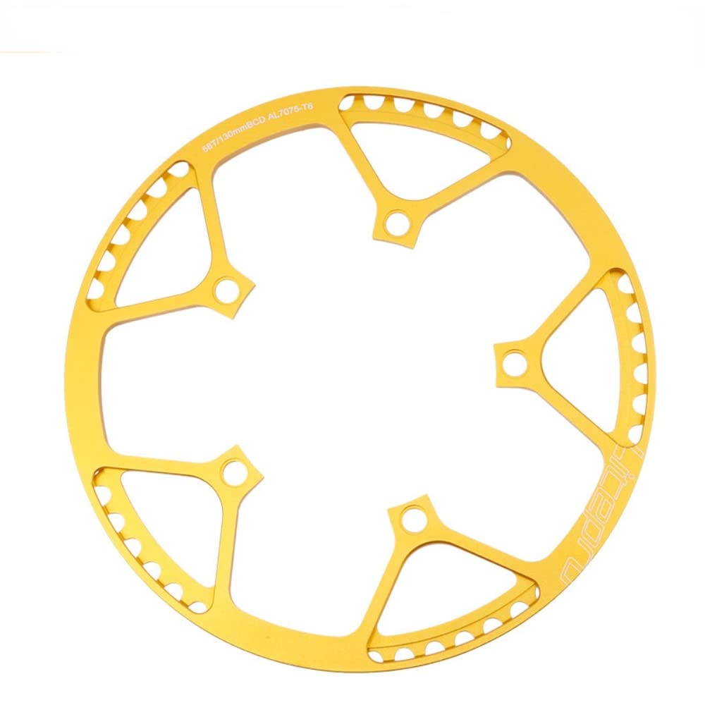 CATAZER 45T 47T 53T 56T 58T Bike Chainring - 130BCD Aluminum Alloy Ultralight Bicycle Chainwheel for BMX & Folding Bikes | Perfect for Urban Commuting, Mountain Biking & Performance Cycling