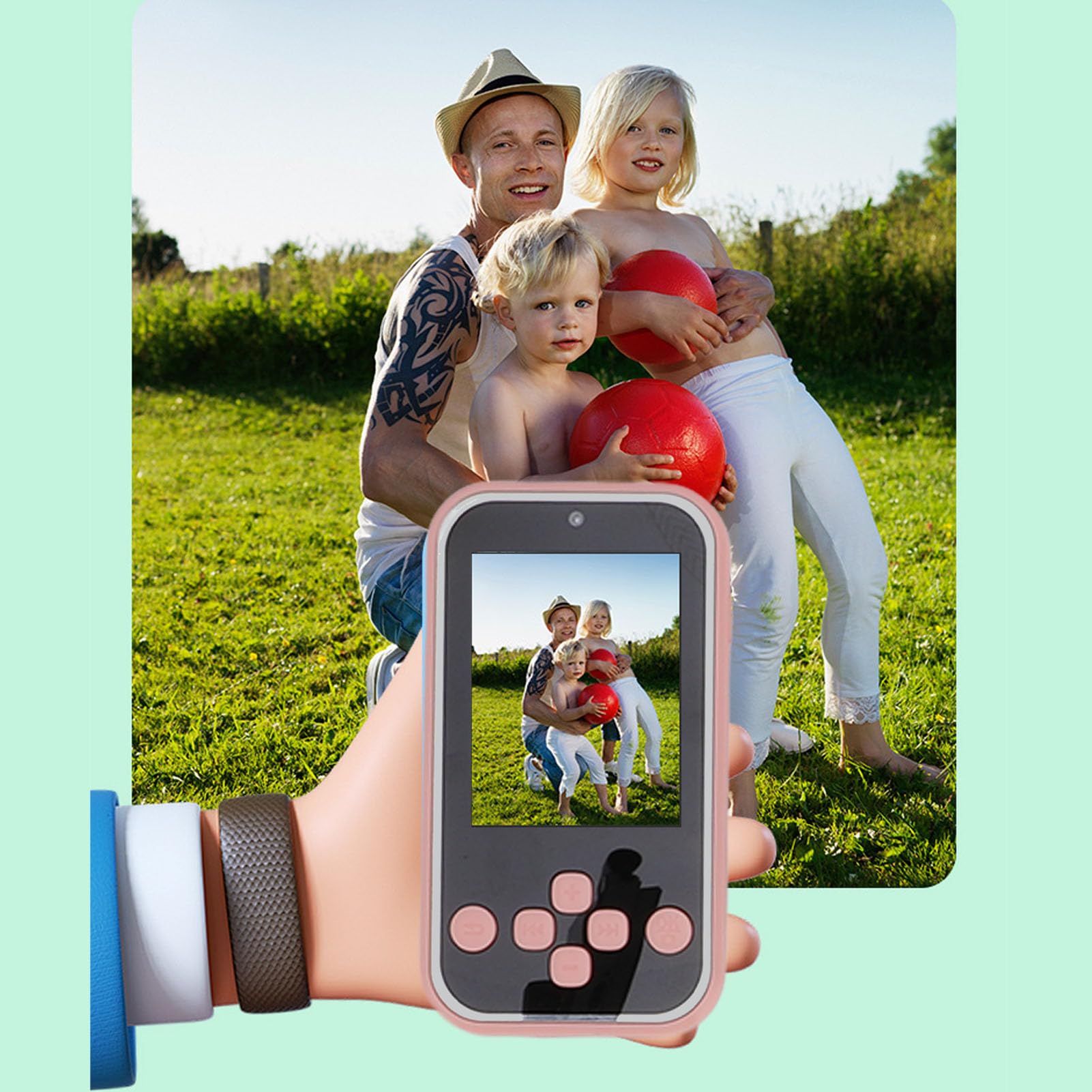 48MP Digital Camera with 1080P Autofocus - 2.4 Inch Touch Screen Vlogging Camera, MP3 Music Player & E-Book Reader (Blue) - Perfect for Travel, YouTube Videos & Everyday Photography