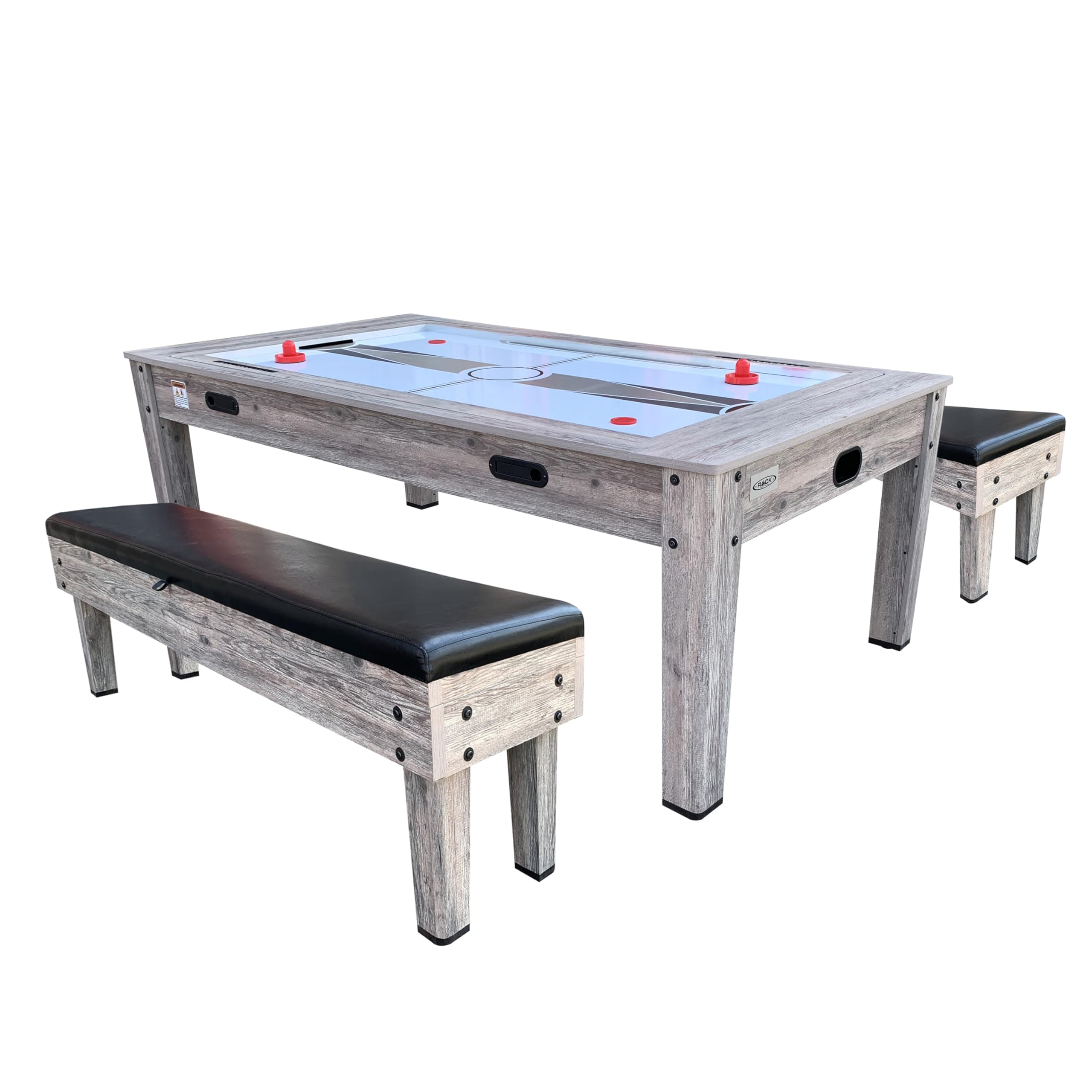 RACK Luxor 7.5-Foot 4-in-1 Multi-Game Swivel Billiard/Pool Table for Home, Game Room, and Entertainment Spaces