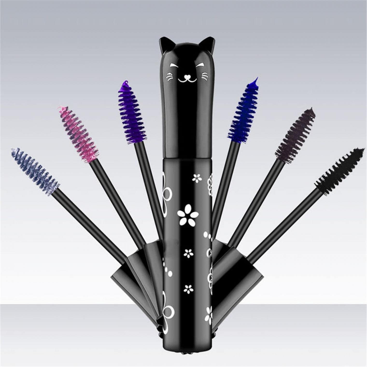Silk Fiber Lash Mascara - Waterproof, Long Lasting, Smudge Proof & Quick-Drying for Thick, Curling Eyelashes | Cute Cat Eye Makeup for Day & Night Wear