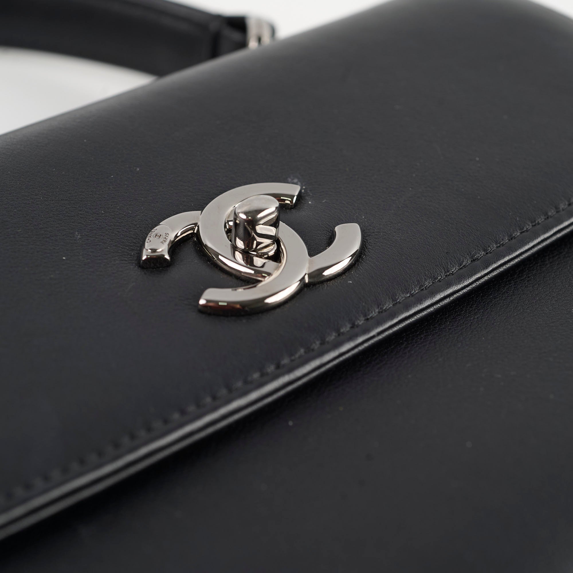 Chanel Small Trendy CC Handbag in Black Calfskin Leather - Luxury Crossbody Bag for Women, Perfect for Date Night & Evening Events
