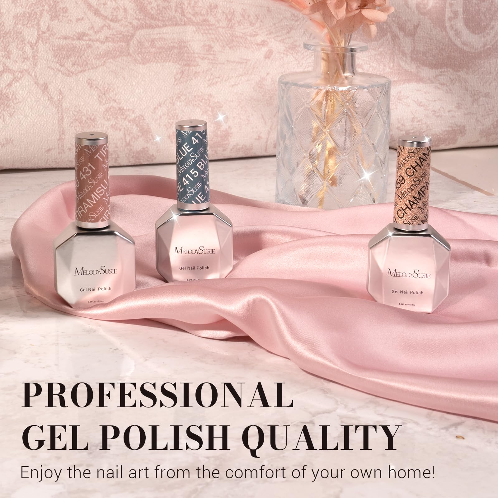 MelodySusie Red Gel Nail Polish - UV LED Soak Off for Salon & Home DIY