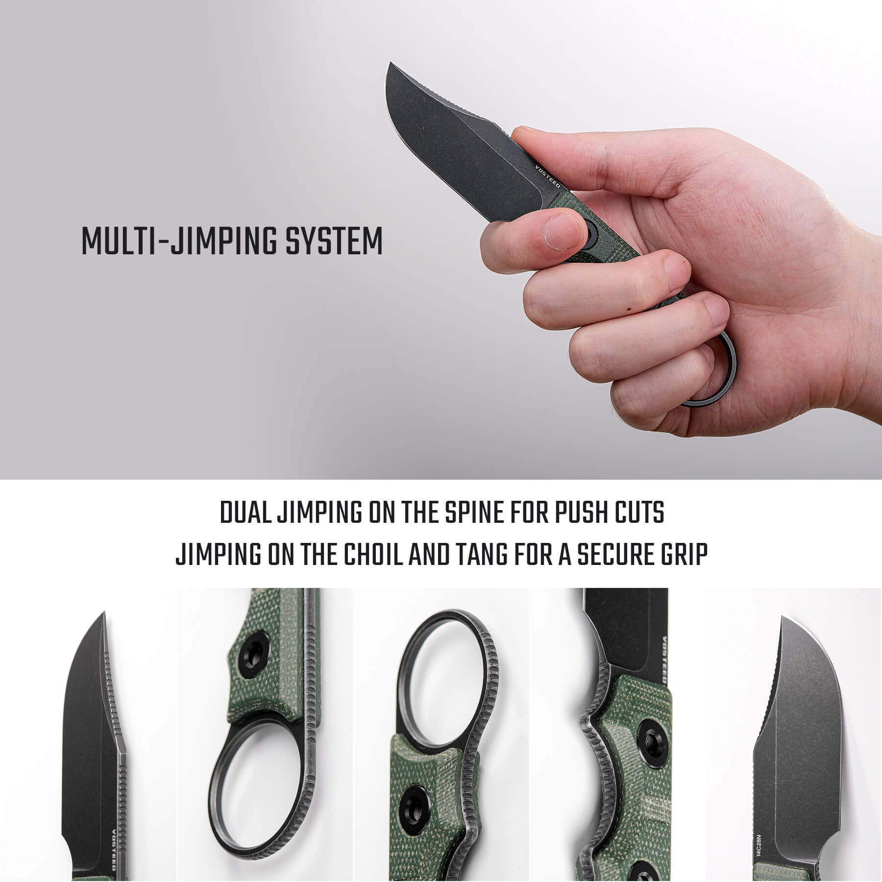 Quokka O Fixed Blade Knife - 2.75