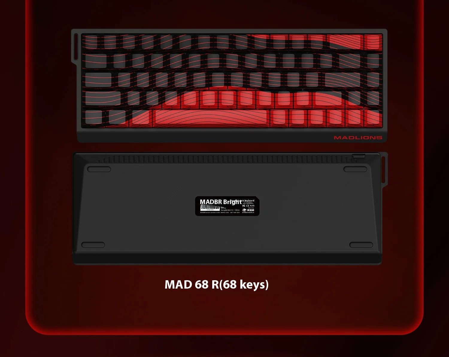 MADLIONS MAD60HE Hall Effect Rapid Trigger Mechanical Gaming Keyboard - 60% Compact Wired RGB Backlit for PC, Mac, PS5 - Perfect for FPS, MOBA & Competitive Esports Gaming
