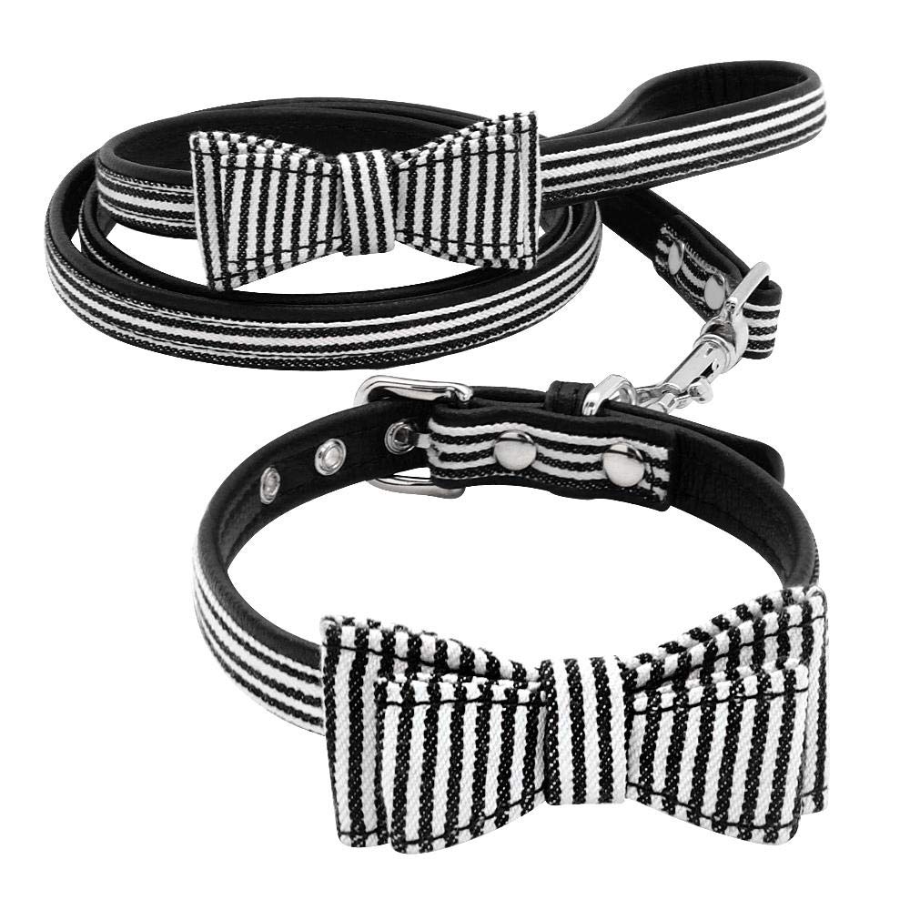 Yisatann Adjustable Pet Dog Collar & Leash Set - Durable Nylon Strap for Small & Medium Dogs - Perfect for Walking, Training & Outdoor Adventures