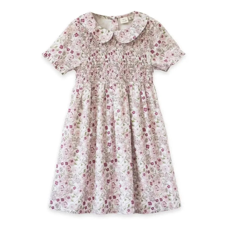 Beet World Briar Dress - Pink Ditsy Floral Print Women's Casual Summer Dress | Perfect for Garden Parties, Brunch Dates & Vacation Outfits
