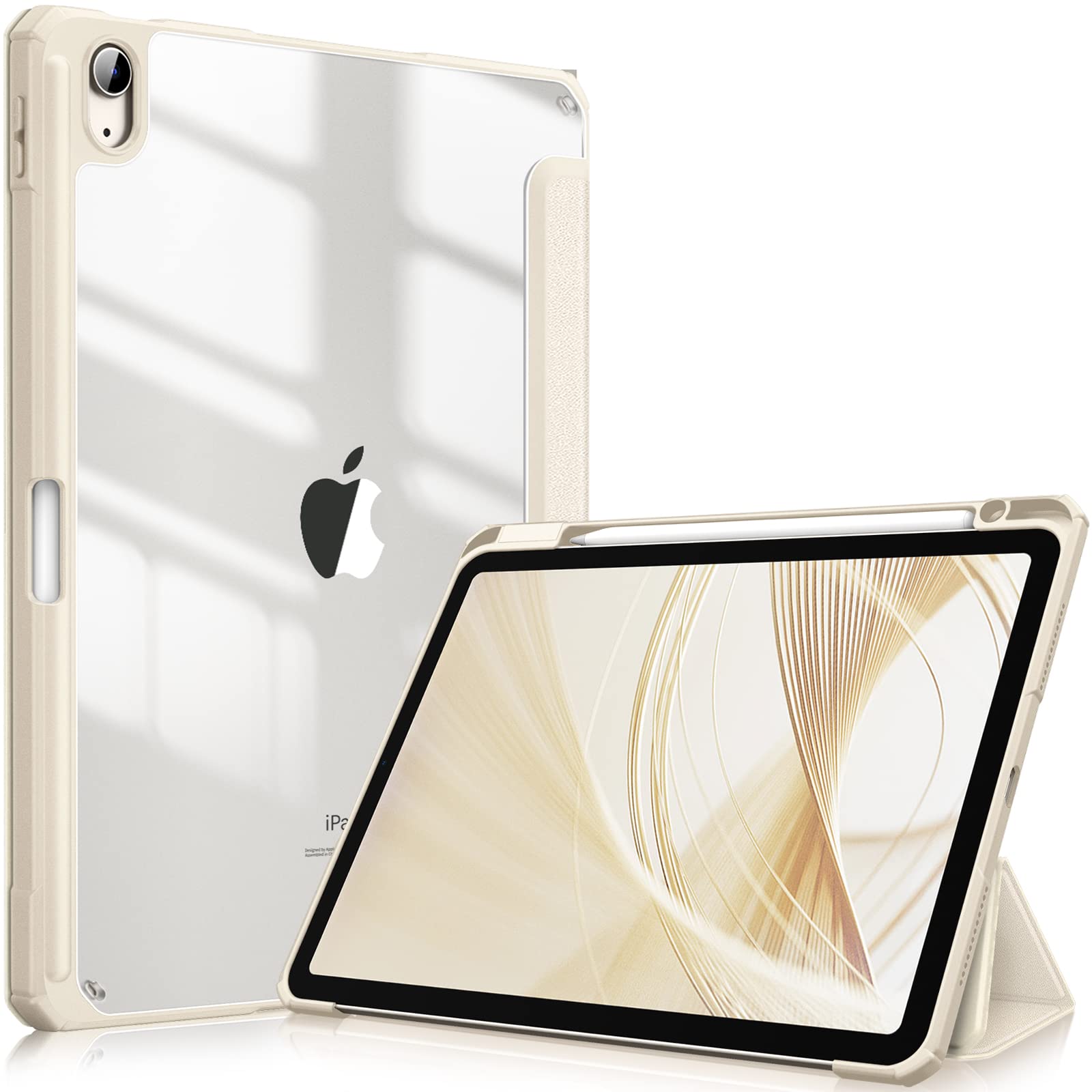 FINTIE Ultra Slim Lightweight Clear Case for iPad Air 11 Inch (2024/5th Gen/4th Gen 10.9