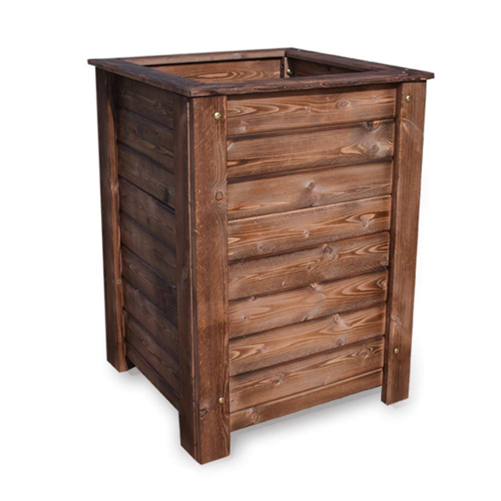 Eco-Friendly Wooden Planter Box for Vegetables, Flowers & Plants - Garden Decorative Storage with Waterproof Liner - Perfect for Patio, Lawn, Backyard & Outdoor Decor (Multiple Sizes Available) | Ideal for Urban Gardening, Home Landscaping & DIY Garden Projects