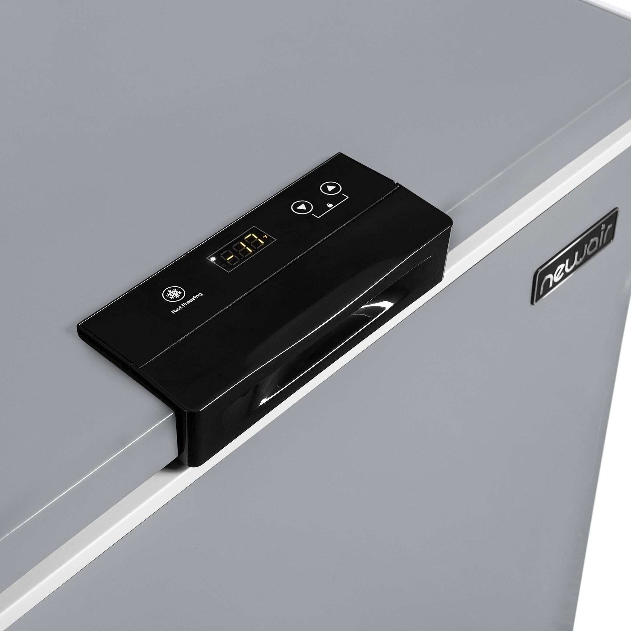 Newair® 5 Cu. Ft. Mini Deep Chest Freezer - Compact & Energy Efficient, Cool Gray - Perfect for Home, Garage, Basement, or Small Business Storage