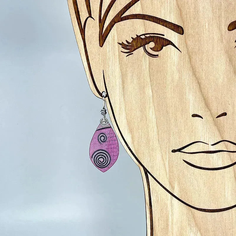 Pink Copper Earrings with Sterling Silver Accents - Elegant Dangle Earrings for Women | Perfect for Parties, Weddings & Everyday Wear
