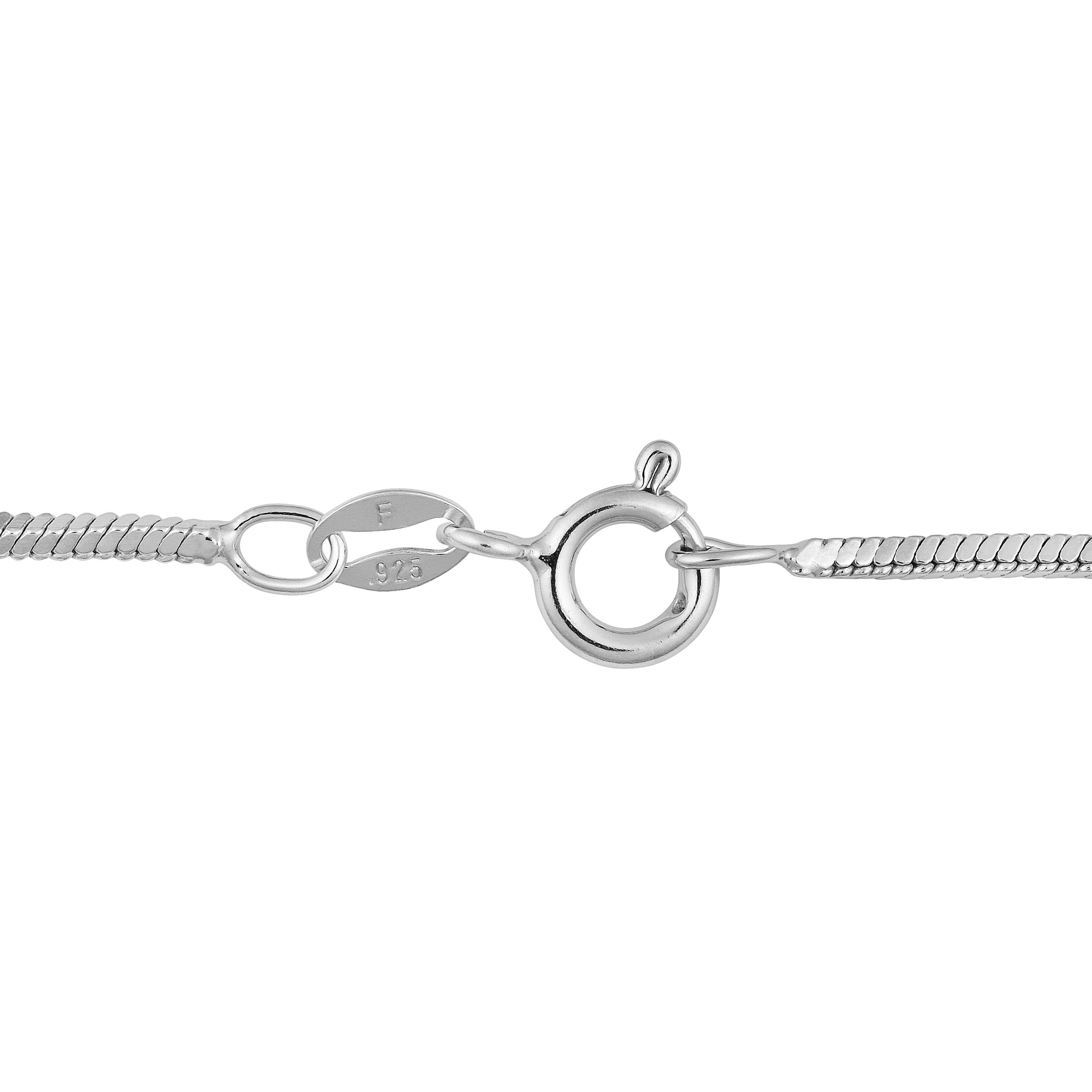 Kooljewelry Sterling Silver 1.2mm Square Snake Chain Necklace for Women - Dainty Layering Jewelry, Gift for Her, Everyday Wear & Special Occasions