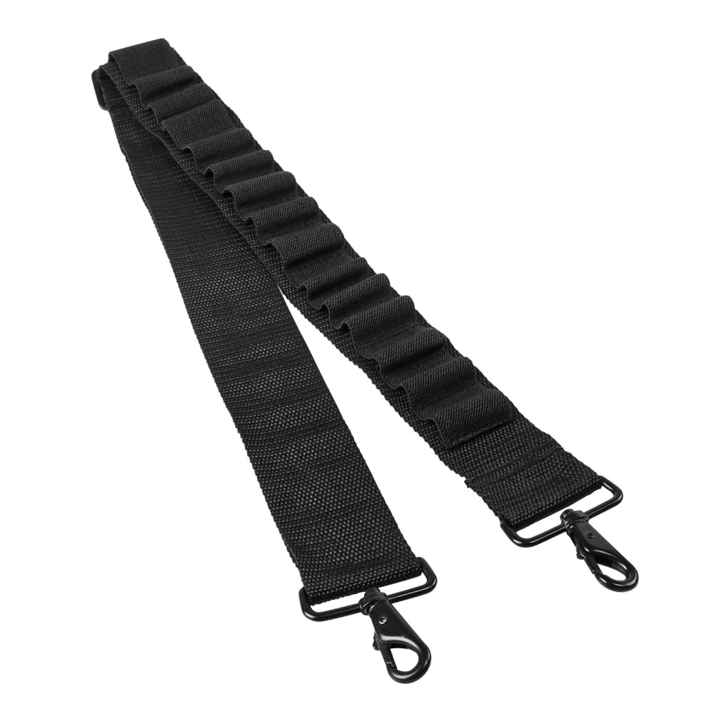 Trinity 15 Round Bandolier Ammo Shell Pouch with 2-Point Sling - Black Tactical Accessory for Mossberg 500 & Maverick 88 - Home Defense, Hunting, Military & Security Use - MOLLE Compatible Crossbody Shoulder Carrier
