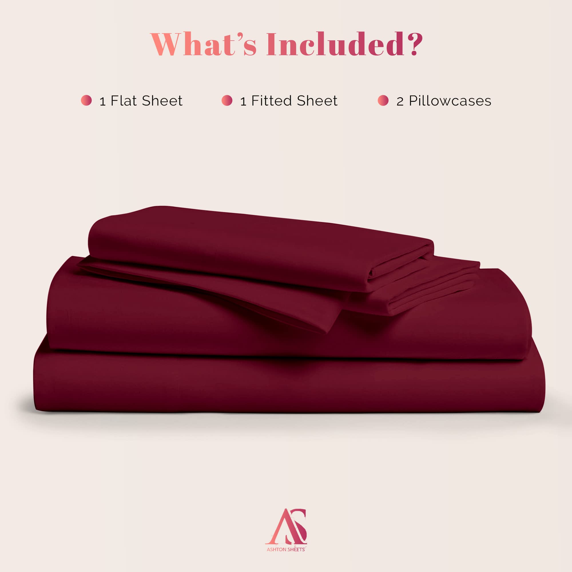 Luxury 100% Egyptian Cotton King Size Sheets - 1000 Thread Count 4-Piece Set, Sateen Weave, 16