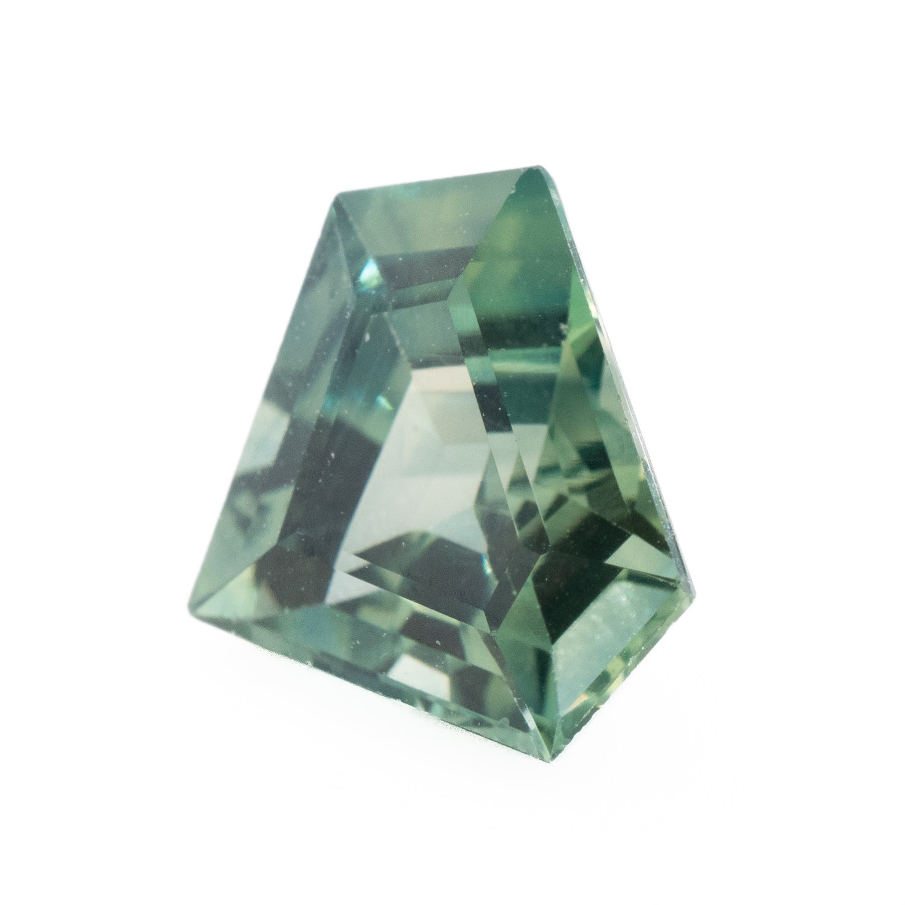 1.84ct Natural Teal Shield Cut Sapphire Gemstone - Stunning Blue-Green Loose Stone for Jewelry Making, Engagement Rings & Unique Gifts