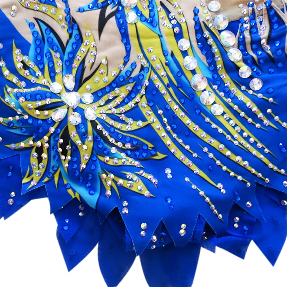 LIUHUO Girls Rhythmic Gymnastics Leotard - Teen Dance Unitard for Competition & Performance - Perfect for Ballet, Gymnastics, and Dance Recitals