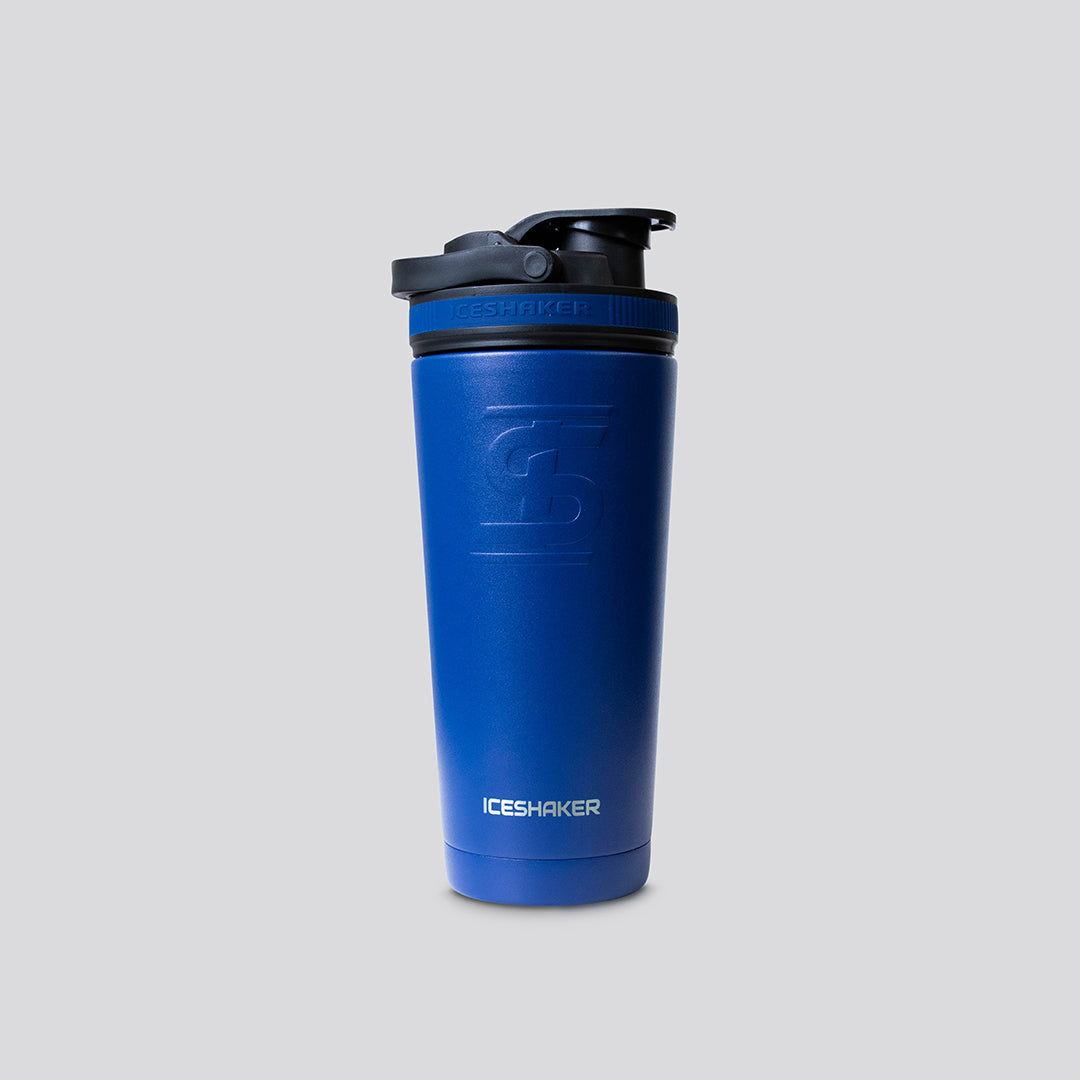 Born Primitive Ice Shaker Bottle - Navy Blue Protein Shaker Cup for Gym & Workouts | Leakproof & Durable | Perfect for Protein Shakes, Smoothies & Post-Workout Drinks