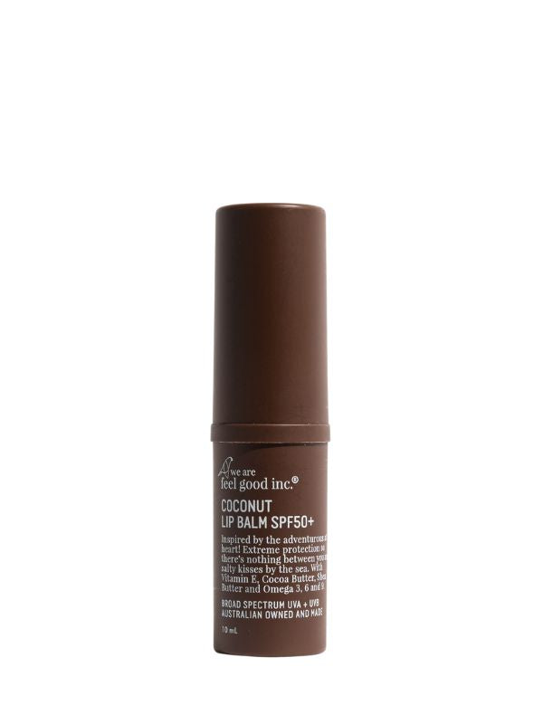 Organic Coconut Lip Balm SPF50+ - Natural Moisturizing & Sun Protection for Dry Lips - Perfect for Outdoor Activities, Hiking, and Beach Trips