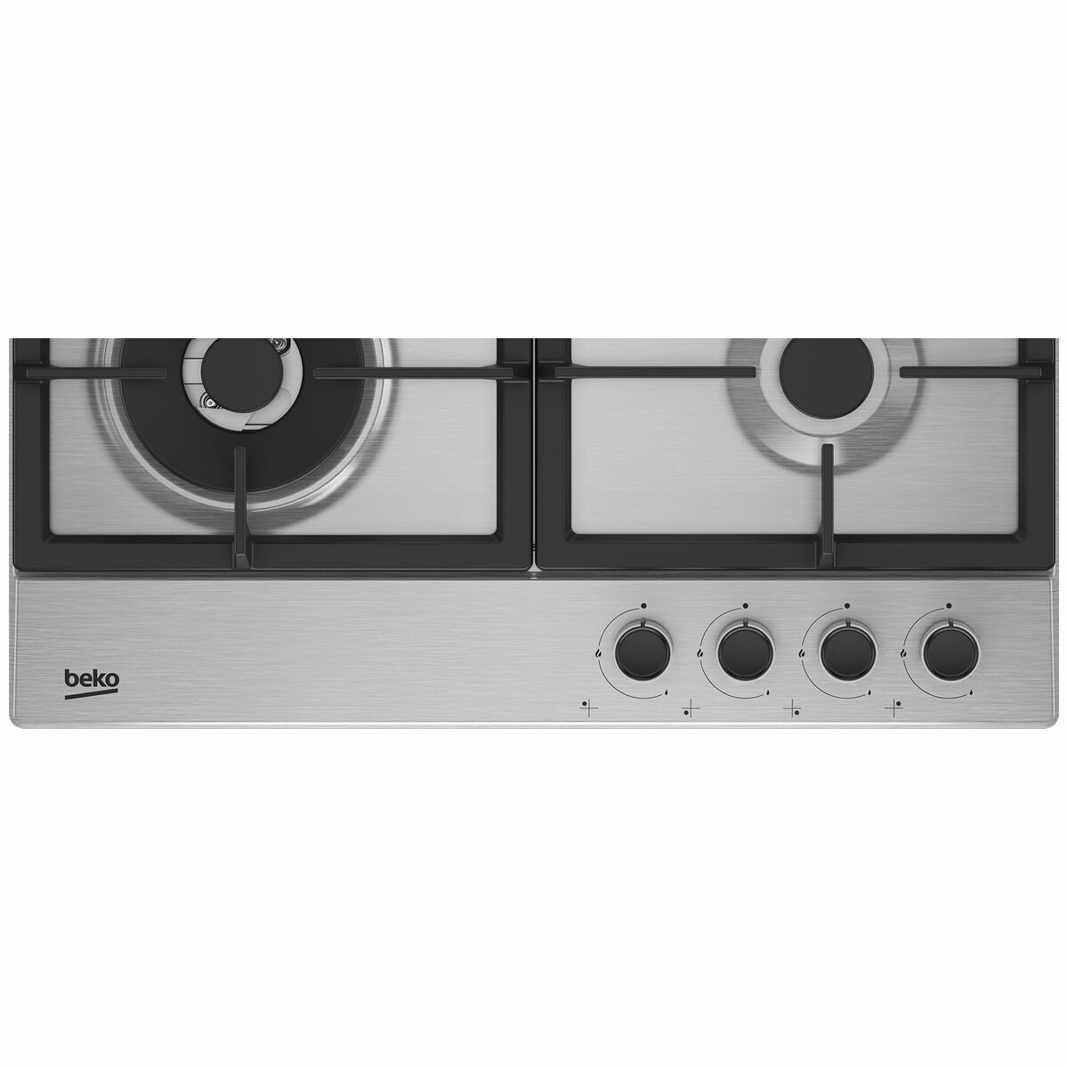 Beko 60cm Gas Cooktop BCT60GX1 - 4 Burner Stainless Steel Stove for Modern Kitchens | Perfect for Home Cooking & Entertaining