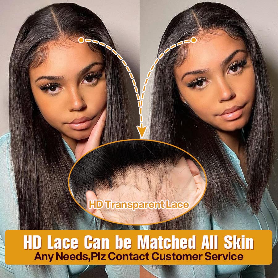 13x4 HD Lace Front Bob Wig 12 Inch Straight - 100% Unprocessed Virgin Human Hair with Transparent Lace for Black Women | Natural Look for Daily Wear, Parties & Special Occasions
