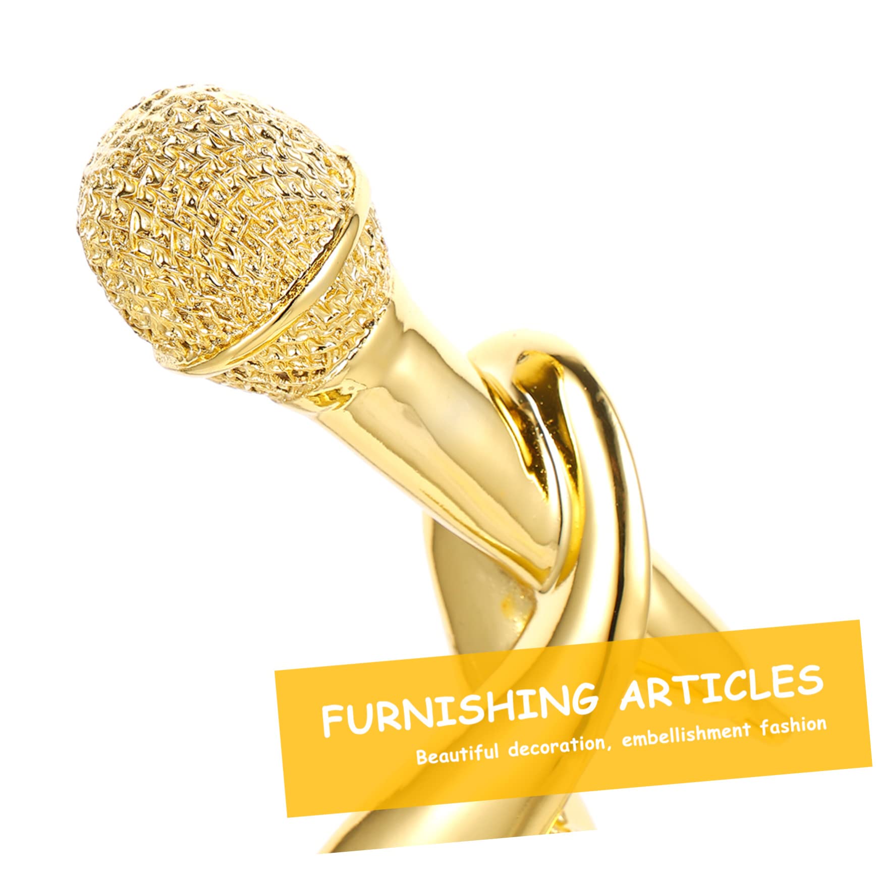 SWAYVES Music Trophy Award - Office & Microphone Competition Trophy - Perfect for Award Ceremonies, Singing Contests & Office Decor