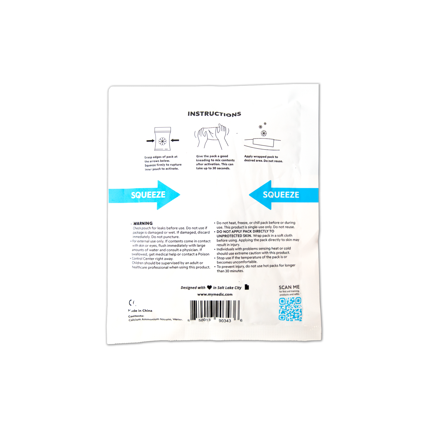 Instant Cold Pack for Injuries & Pain Relief - Reusable Ice Pack for First Aid, Sports, Muscle Soreness & Swelling - Perfect for Sprains, Bruises, Headaches & Post-Workout Recovery