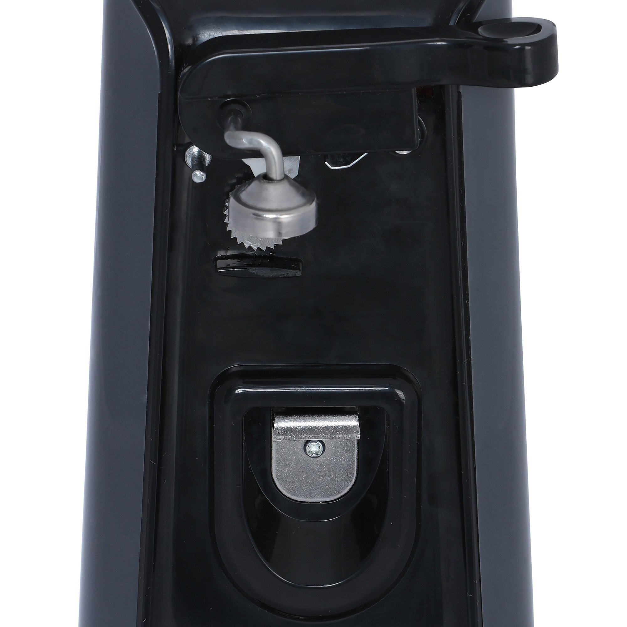 Brentwood Automatic Electric Can Opener - Hands-Free Operation, Black & Grey Design - Perfect for Kitchen, Camping, and Emergency Preparedness