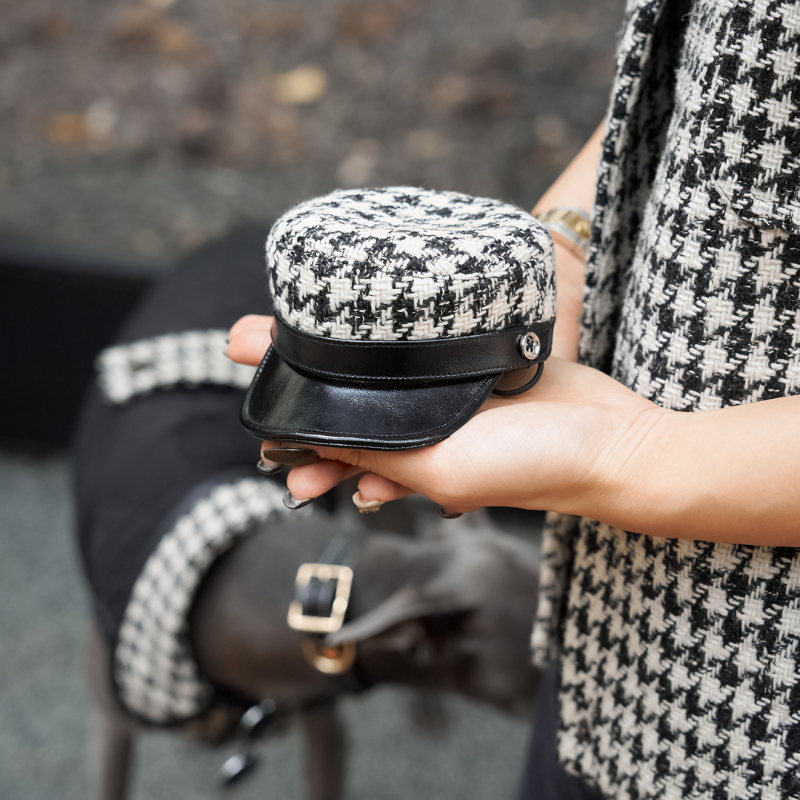 Stylish SOHO Dog Hat - Trendy Pet Accessory for Small & Medium Dogs - Perfect for Outdoor Walks, Photo Shoots & Fashion Events