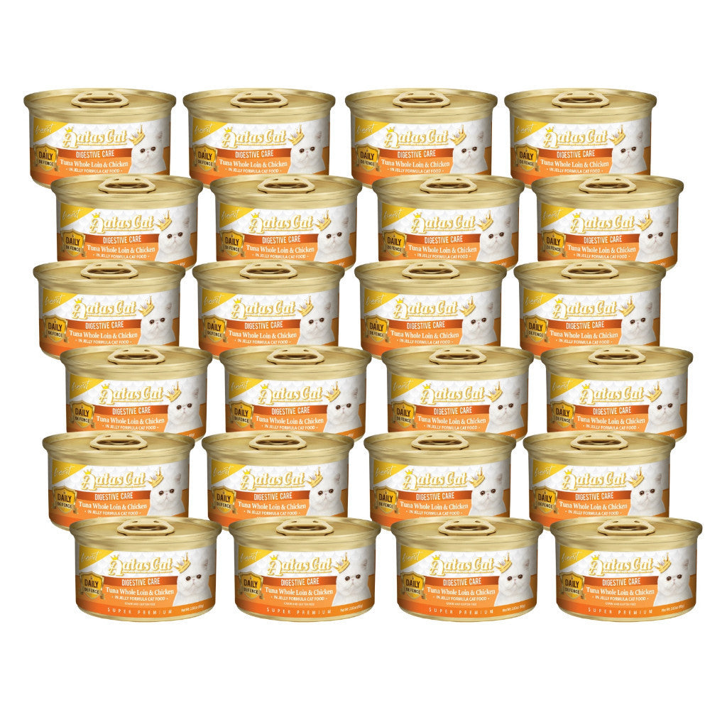 [24-Pack] Aatas Premium Wet Cat Food Variety Bundle - Fruity Feast in Gravy & Diamond Dinner in Jelly - Complete Nutrition for Adult Cats - Perfect for Daily Meals, Weight Management & Picky Eaters