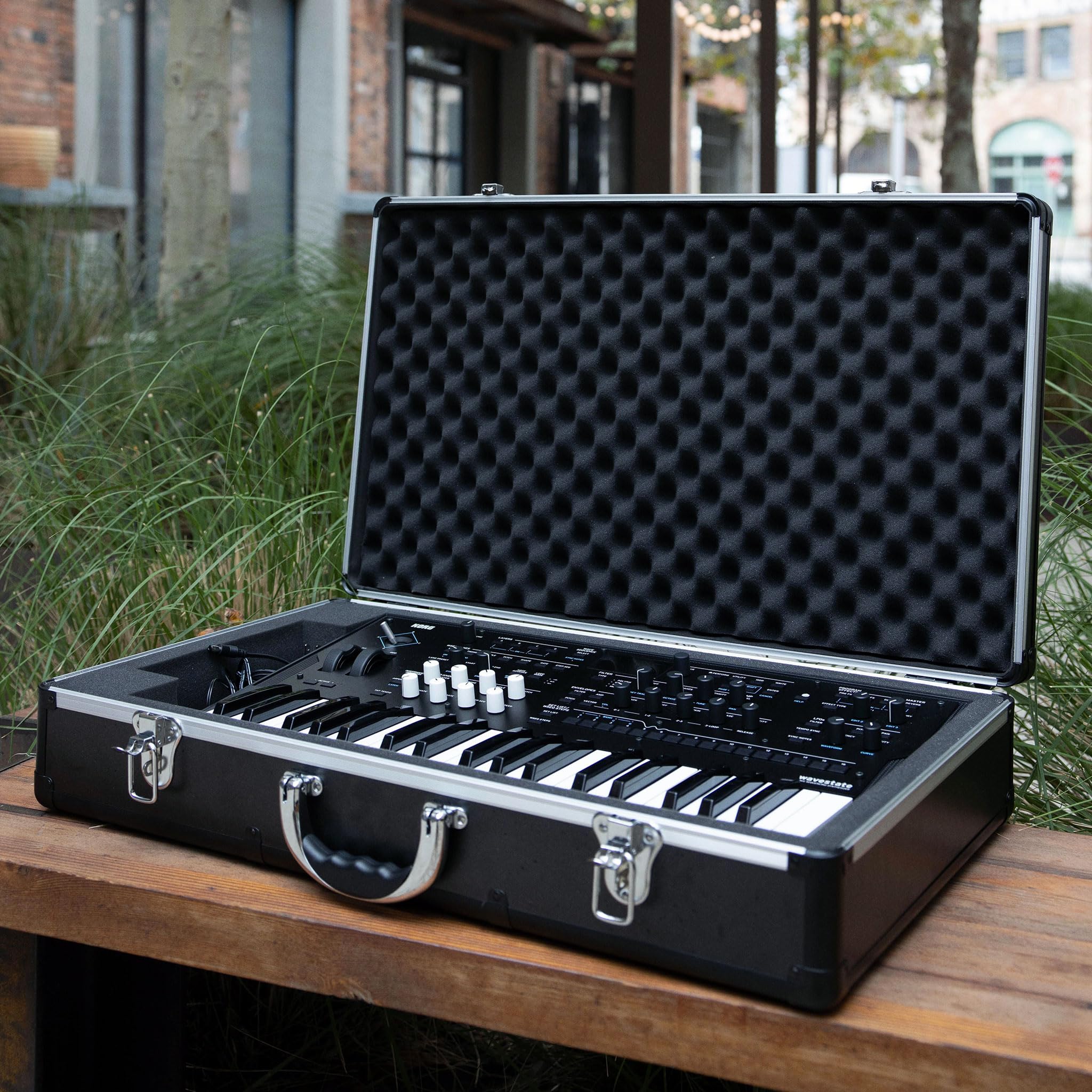 Korg Wavestate & Multi/Poly Keyboard Case - Compatible with Modwave, Opsix & KingKorg Neo - Ultra-Lightweight UNISON Hard Case for Travel & Studio Protection