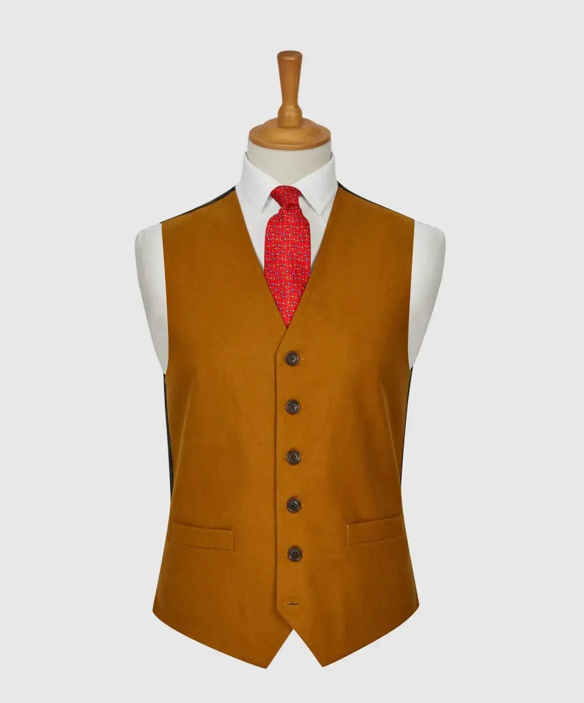 LA Smith Plain Country Waistcoats for Men - Classic Casual Vest with Adjustable Straps - Perfect for Western Wear, Cowboy Costumes & Country Weddings