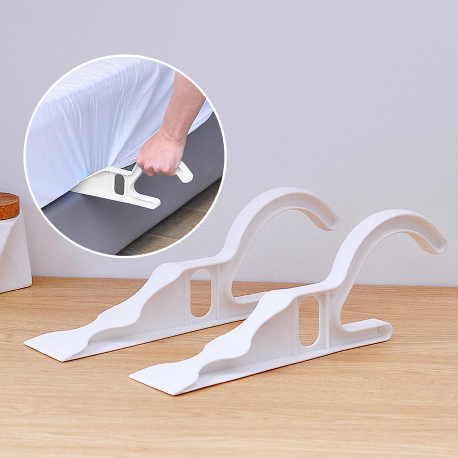 **Pomurom Mattress Lifter - 2 Pack Ergonomic Bed Making & Lifting Tool for Easy Sheet Changes, Mattress Wedge Elevator, Back Pain Relief - Perfect for Hotels, Home Use & Elderly Care**