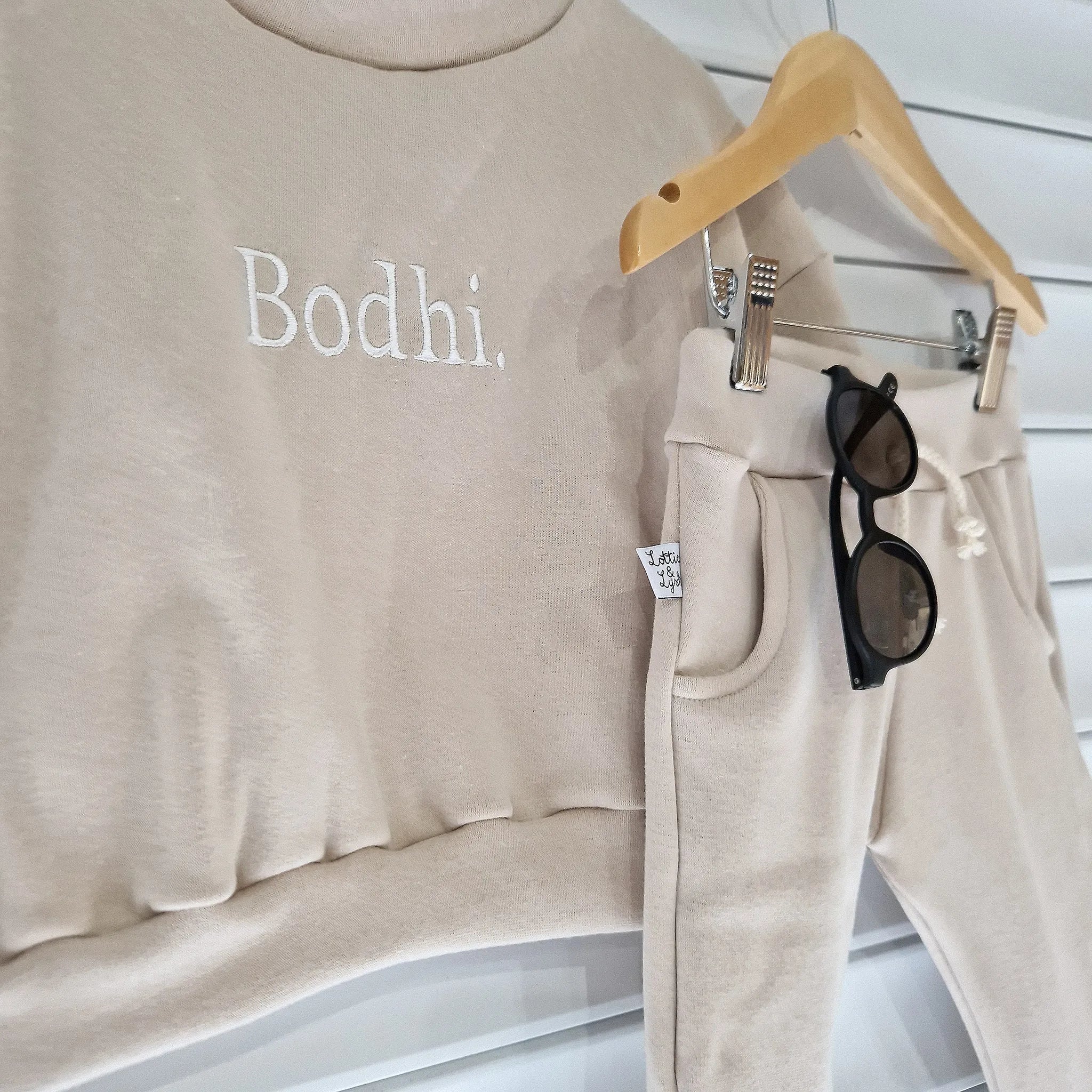 Custom Beige Lounge Set for Kids 0-10 Years | Soft & Cozy Outfit for Playtime, Nap Time & Family Relaxation