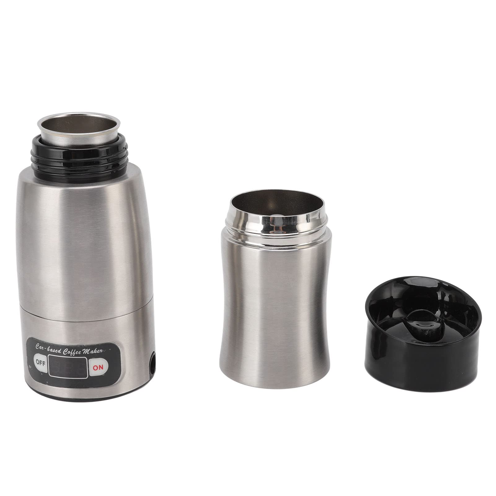 Portable Electric Coffee Maker for Car - 12V/24V Travel Espresso Machine, Compact & Fast Brewing - Perfect for Road Trips, Camping & Office Use