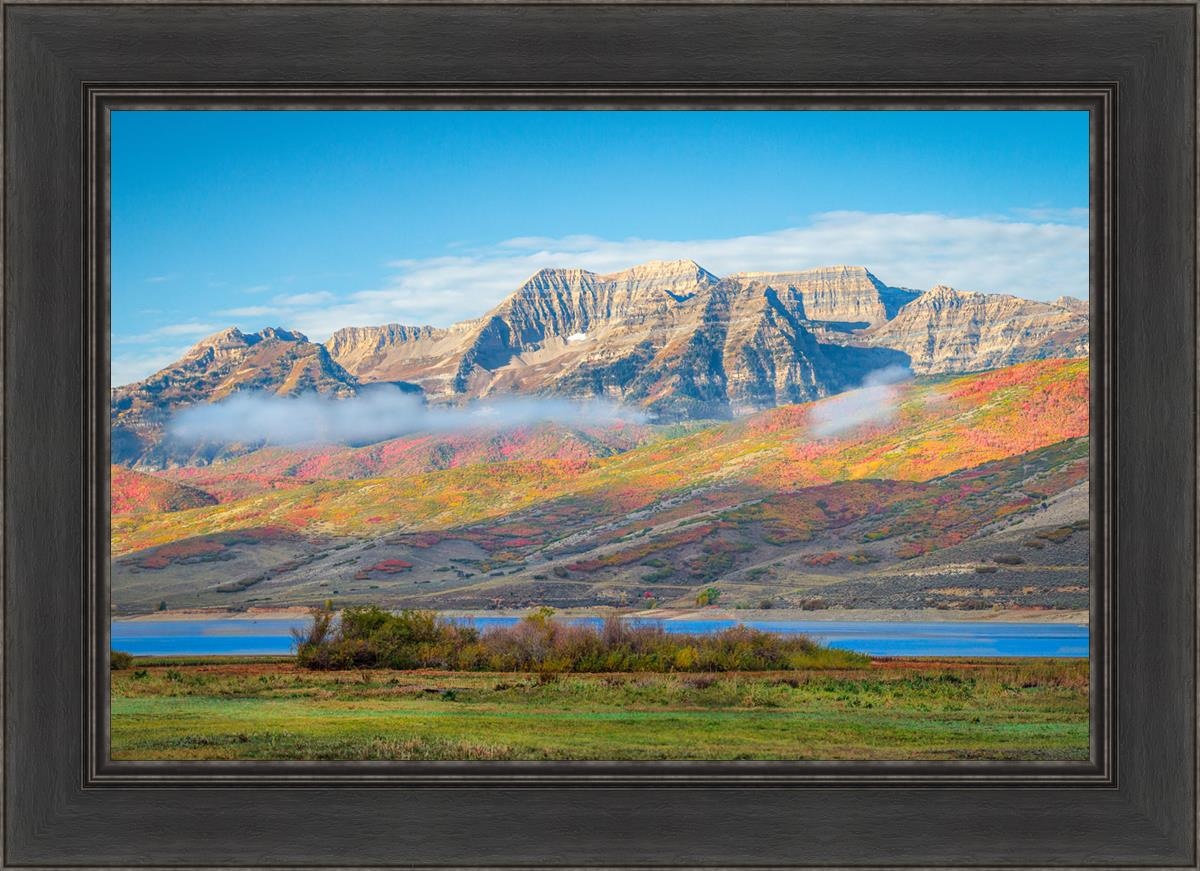 Autumn Splendor Over Timpanogos - Stunning Fall Landscape Photography Print for Home & Office Wall Decor | Perfect for Living Rooms, Bedrooms & Gifts