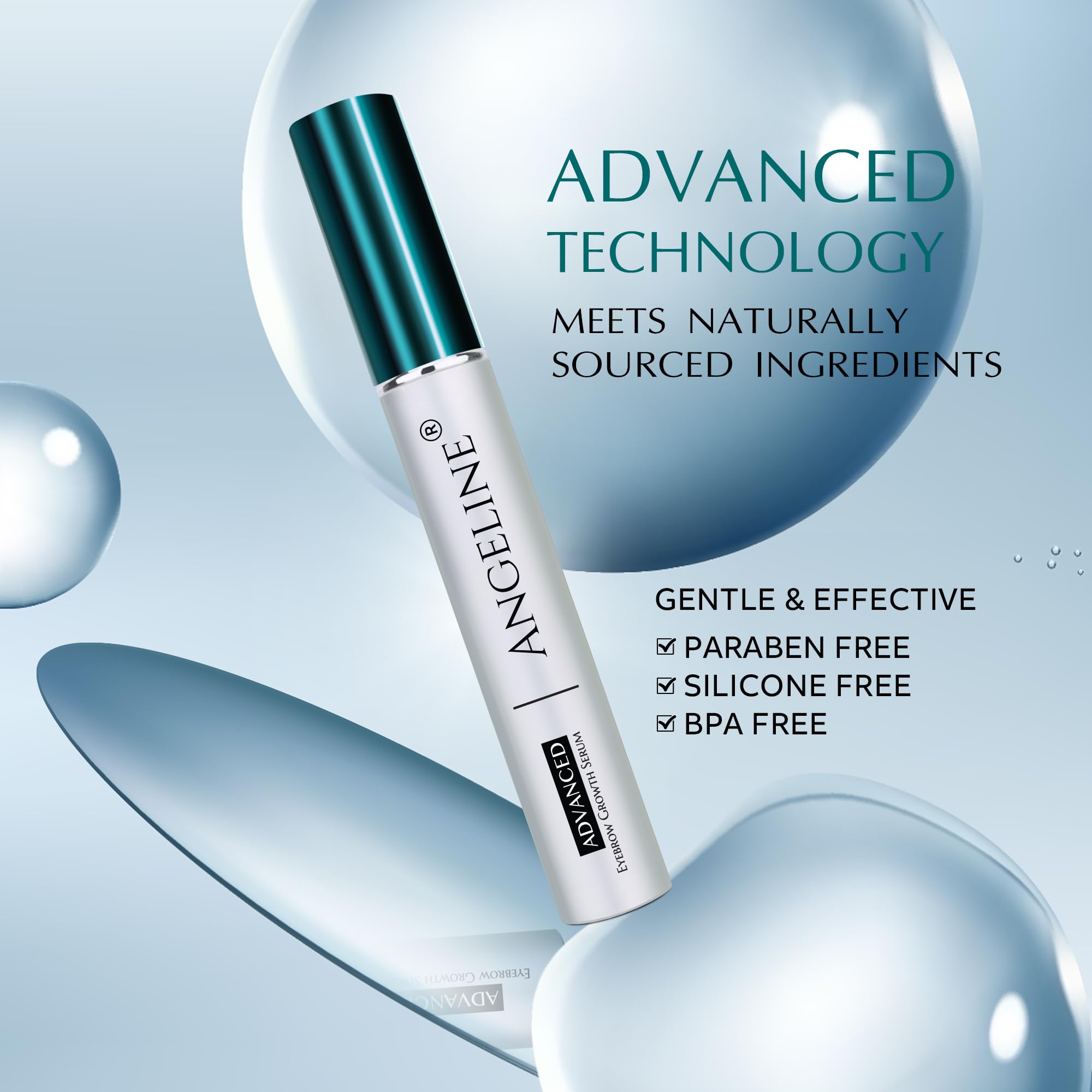 Premium Eyebrow Growth Serum for Thicker Fuller Brows - Natural Lash & Brow Enhancer with Biotin & Peptides - 5ml - Perfect for Sparse Brows & Daily Beauty Routine