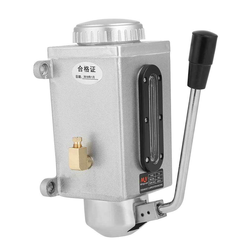 Manual Oil Pump for Punching & Lathe Machines - High-Quality Corrosion-Resistant Metal Lubrication Pump | Workshop, Factory & Industrial Maintenance Use