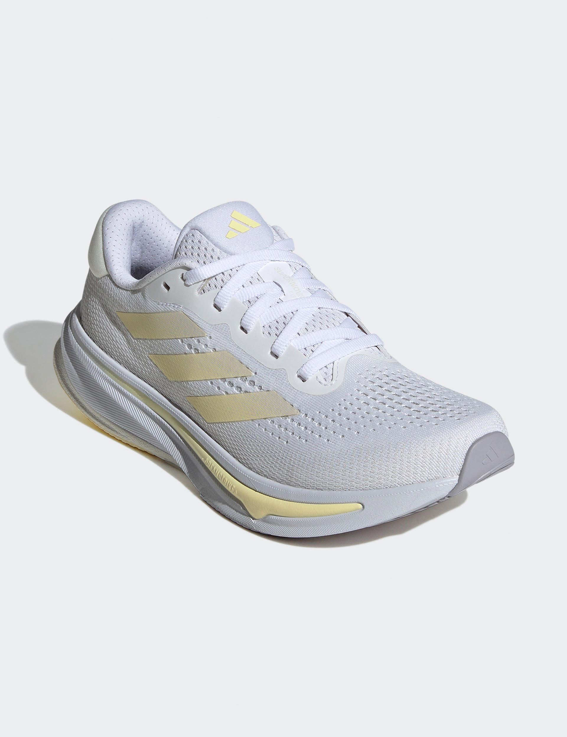 Supernova Rise Running Shoes for Men & Women - Lightweight Cloud White/Zero Metallic/Almost Yellow - Perfect for Jogging, Gym Workouts & Daily Walking
