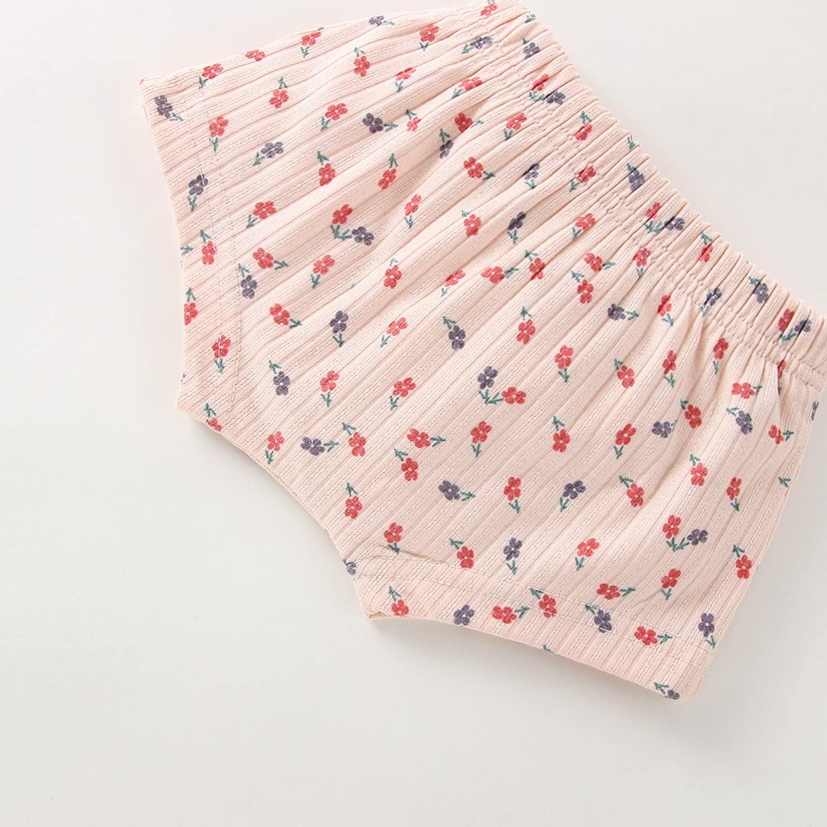 Boys' Toddler Sports Outfit Set - Floral Ribbed Sleeveless Top & Elastic Waist Shorts - Perfect for Playtime, Daycare & Summer Activities