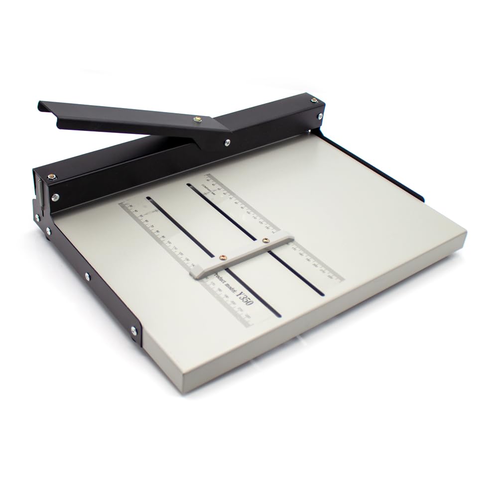Manual Paper Creaser Machine - 351MM Slit Length Y350, Handheld Paper Folding & Scoring Tool for Cardstock, Invitations, Brochures - Perfect for Crafting, DIY Projects & Professional Printing
