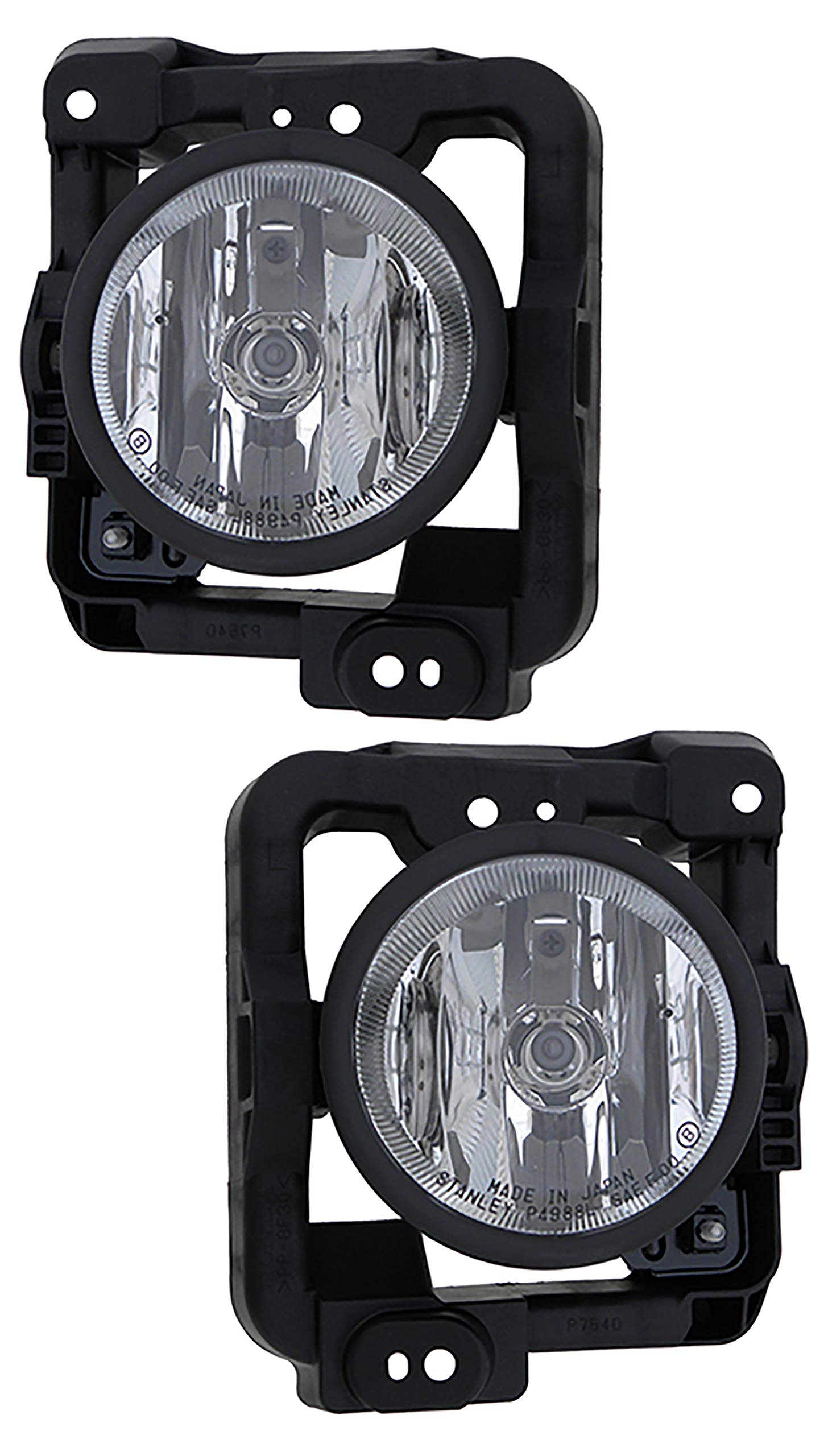 2009-2010 Acura TSX Fog Lights Replacement Set - Driver & Passenger Side - Durable Halogen Fog Lamps for Improved Night Visibility in Rain/Snow/Fog Conditions
