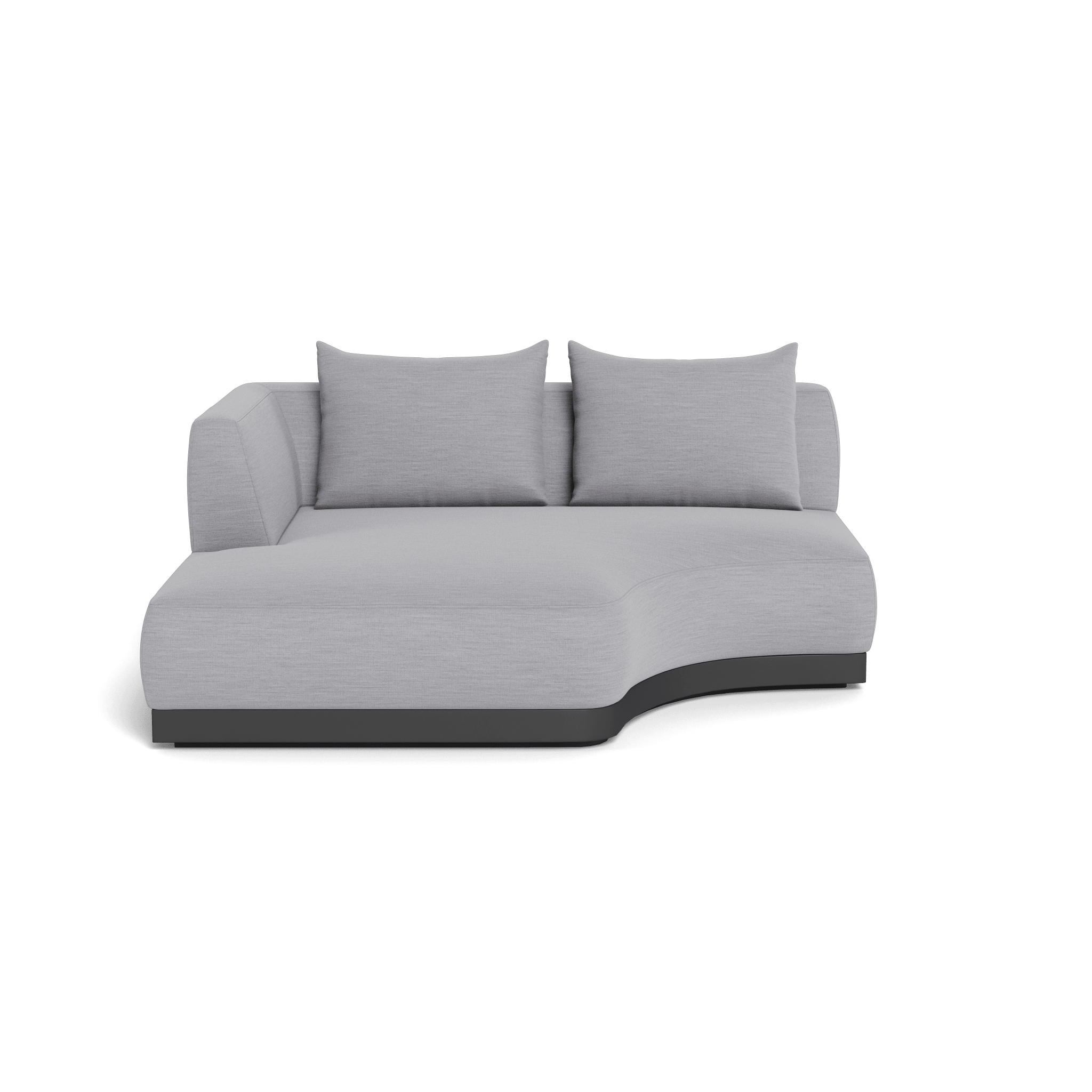 Amalfi Curved Chaise Lounge Left - Modern Outdoor Patio Furniture for Poolside Relaxation & Garden Decor