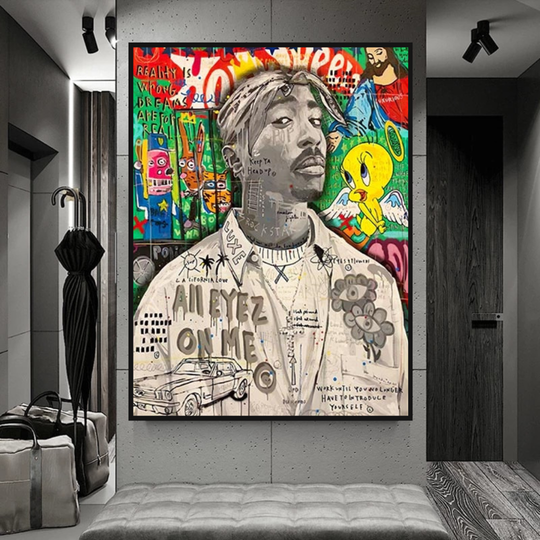 Tupac Poster - Authentic Hip Hop Wall Art Decor for True Fans | Perfect for Bedroom, Living Room & Music Studio Decor