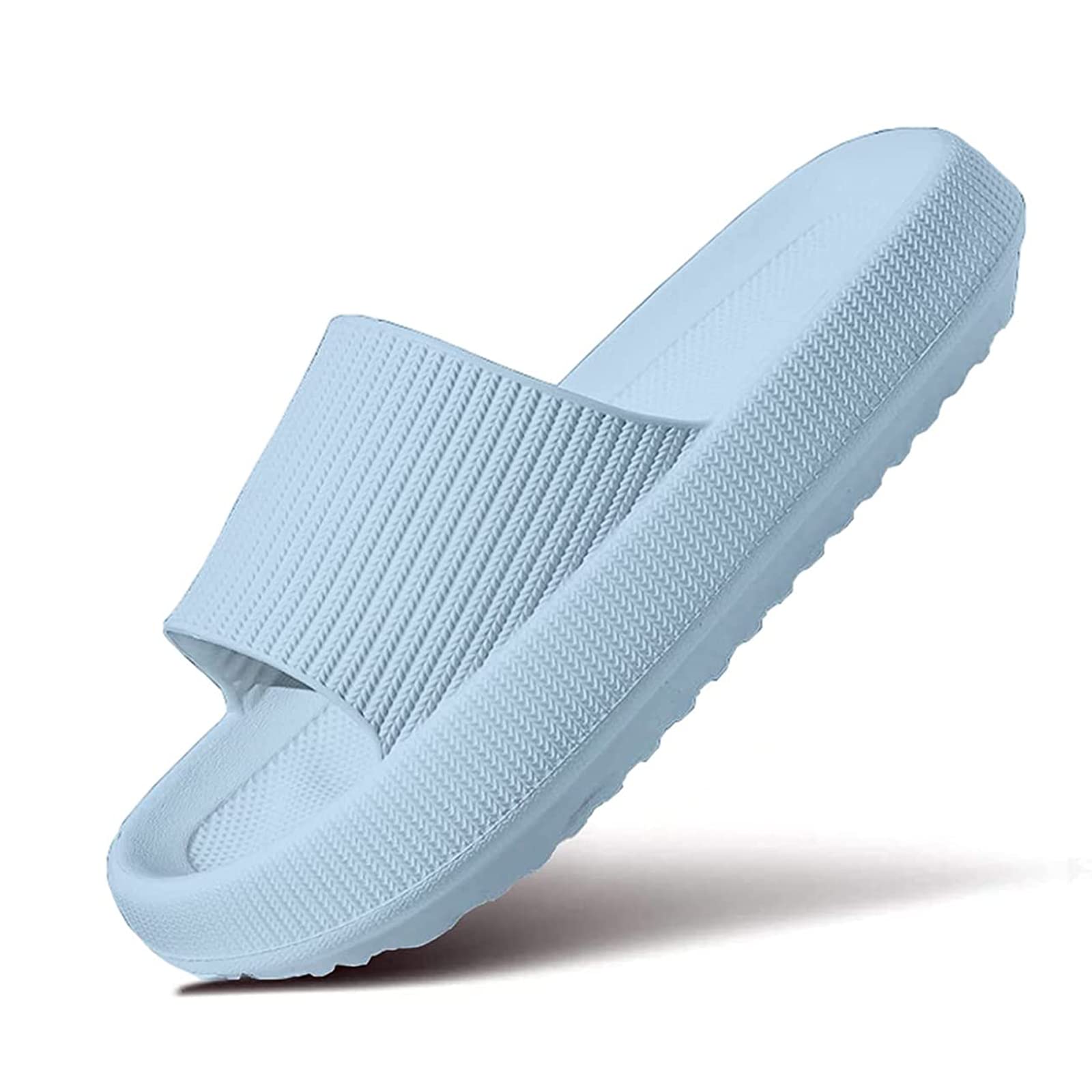 Miscloder Cloud Slippers for Women & Men - Ultra Soft Pillow Slippers with Non-Slip Sole | Shower Slides & Bathroom Sandals | Thick Cushioned Comfort for Home, Spa & Indoor Relaxation