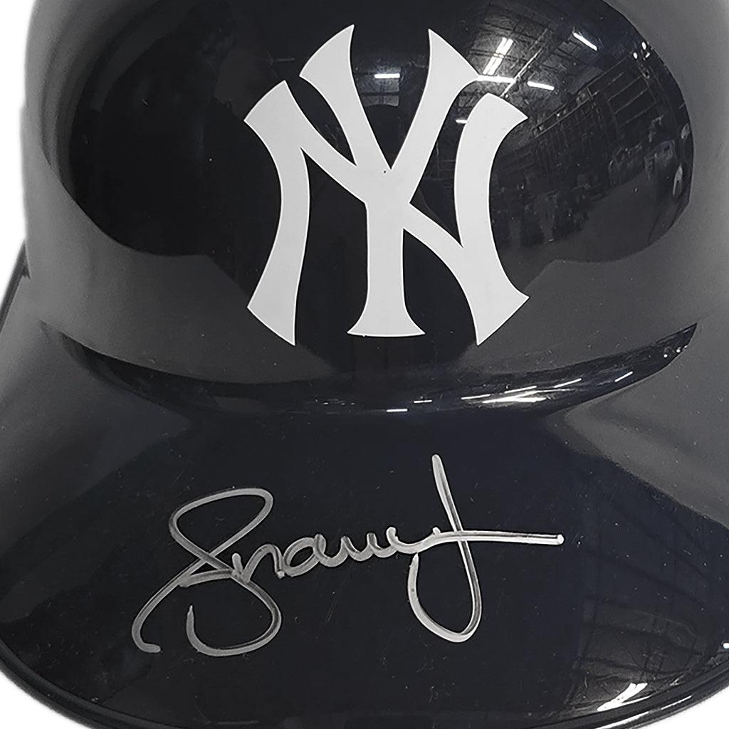 Authentic Andruw Jones Autographed New York Yankees MLB Baseball Batting Helmet with JSA Certificate - Perfect for Collectors, Fans, and Sports Memorabilia Displays
