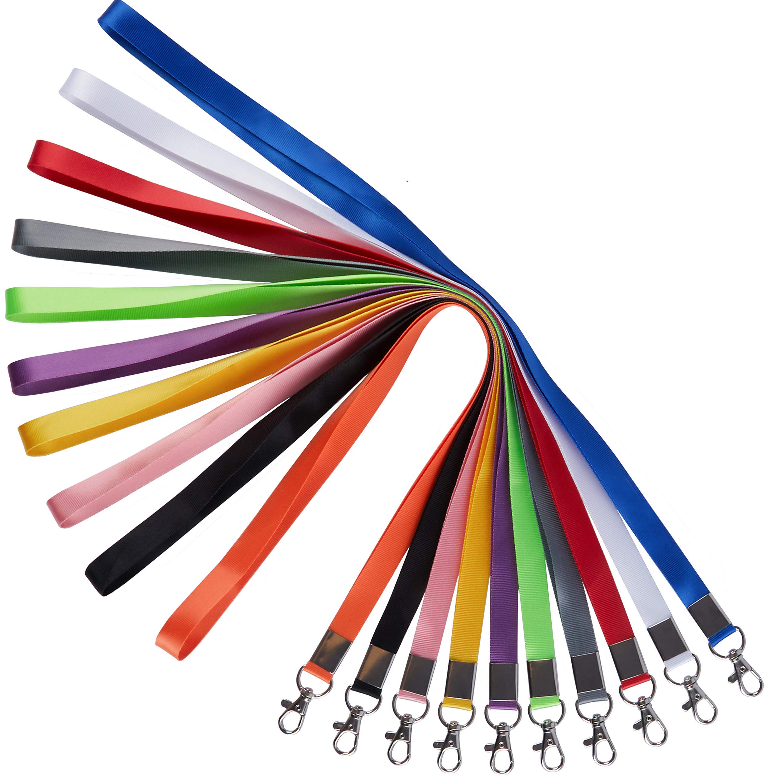 YOUOWO 10 Pack Colorful Lanyards for Keys & ID Badges - Office, Cruise, Kids
