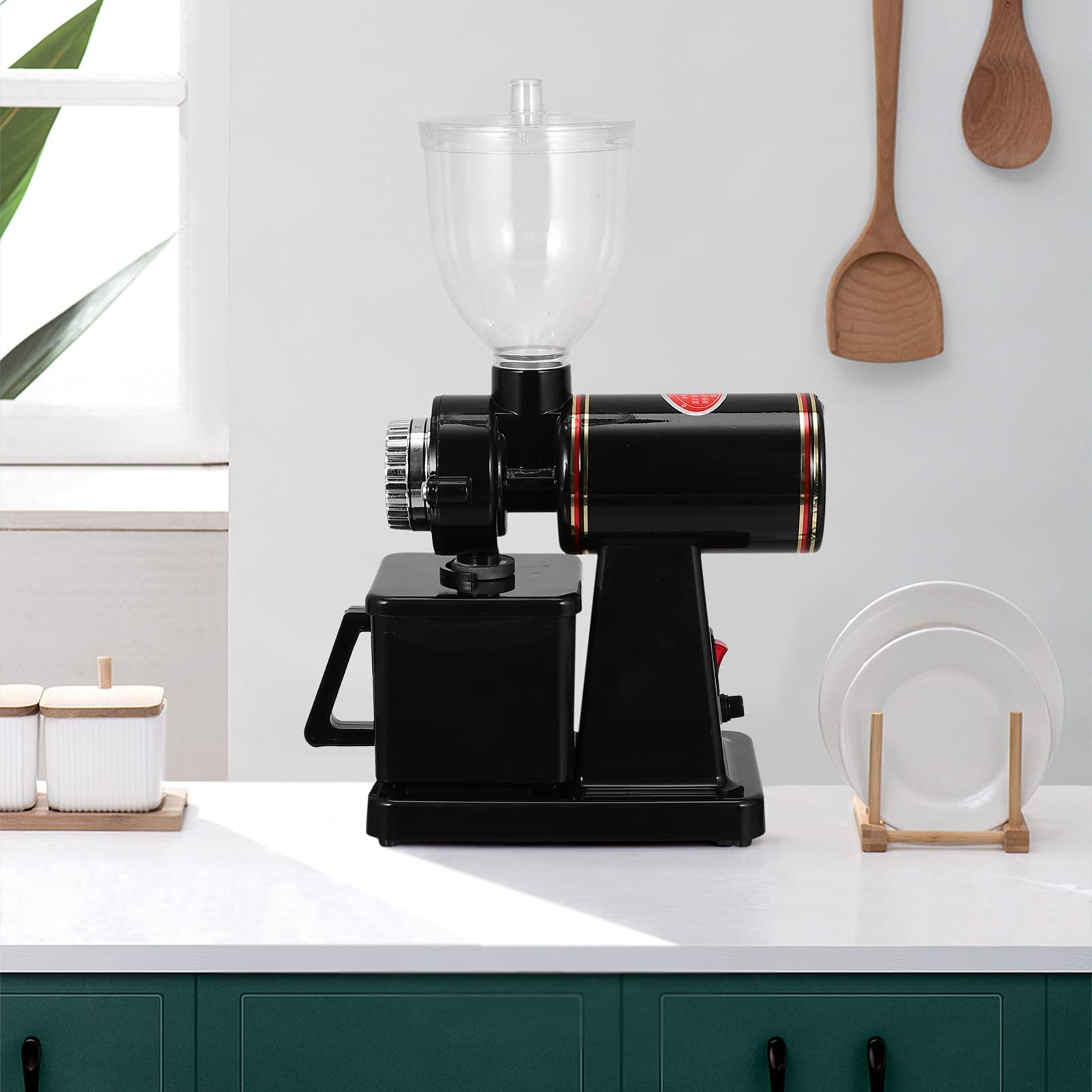 Hemoton Stainless Steel Electric Coffee Maker & Food Processor - Adjustable Speed for Home & Kitchen Use - Perfect for Brewing Coffee, Grinding Grains & Food Prep