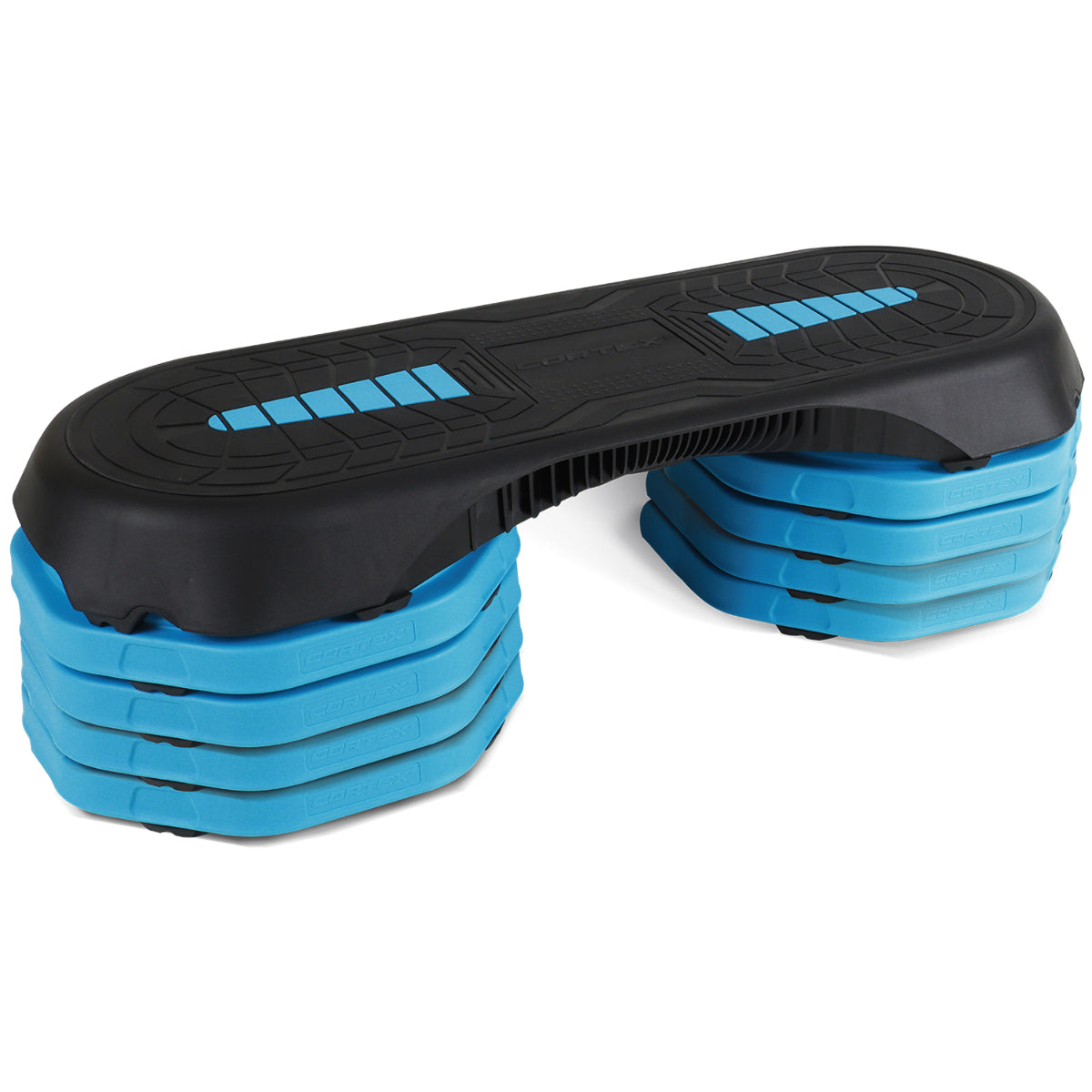 CORTEX 5-Level Adjustable Aerobic Step Platform for Home Workouts - Perfect for Step Training, Cardio, and Fitness Exercises