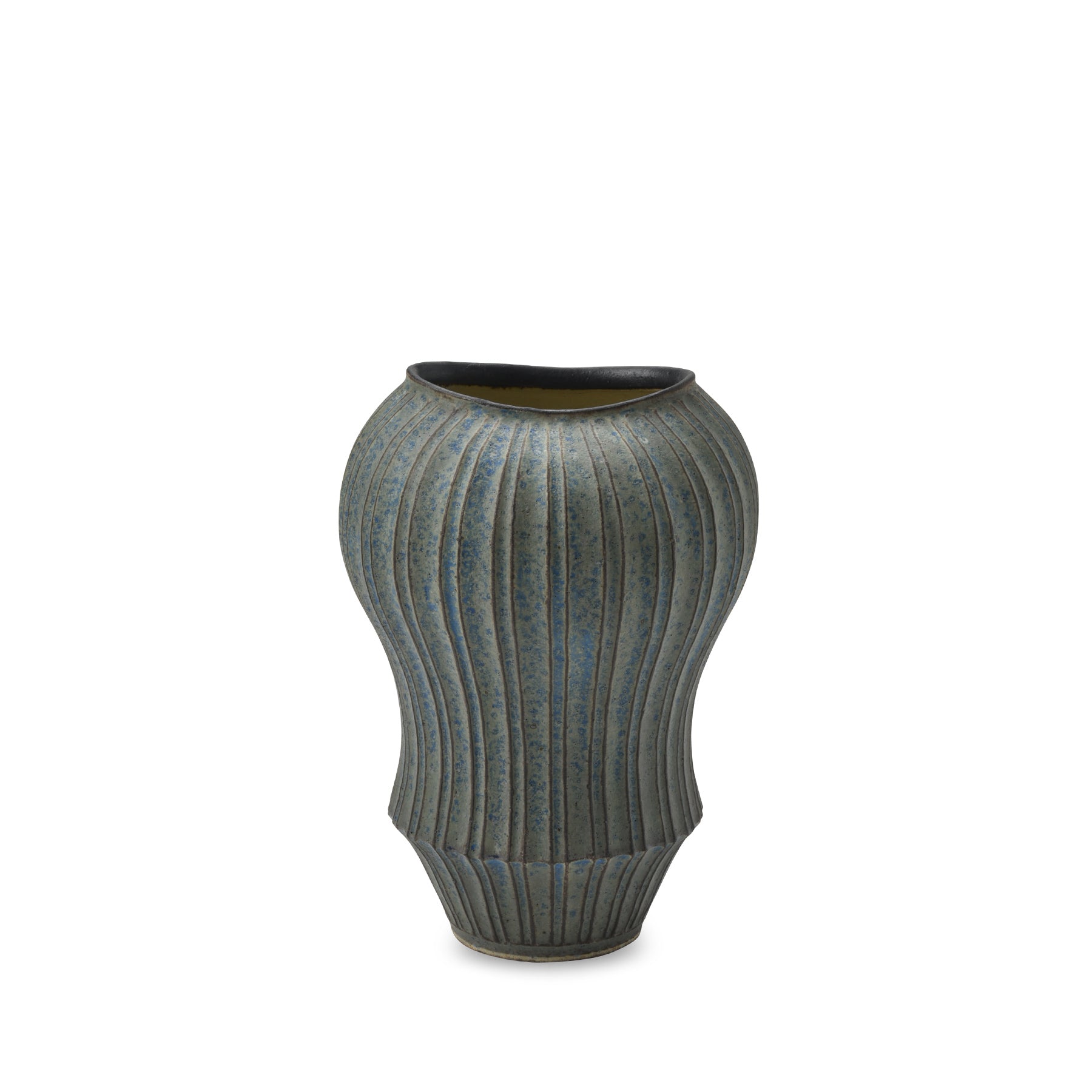 #22 Medium Torso Vase in Indigo - Perfect for Home Decor, Floral Arrangements & Bohemian Style Interiors