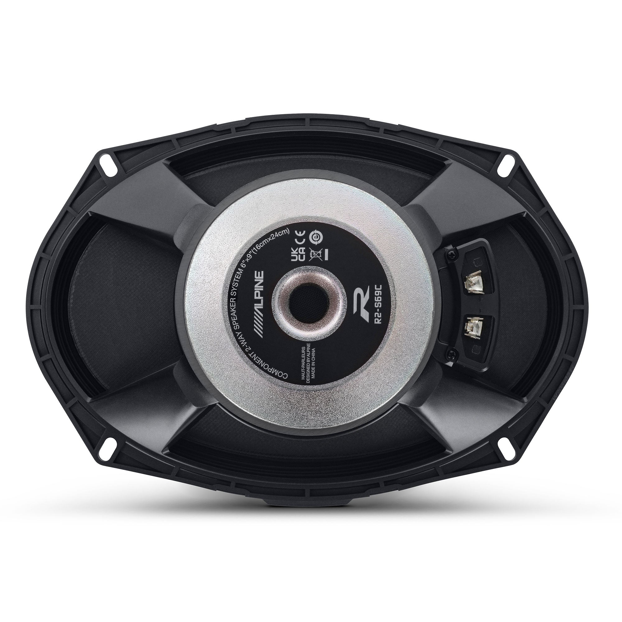 Alpine R2 S69C 6x9 Inch 2-Way High Resolution Car Speakers with Foam Baffle Kit - Premium Sound for Trucks, SUVs & Custom Car Audio Systems