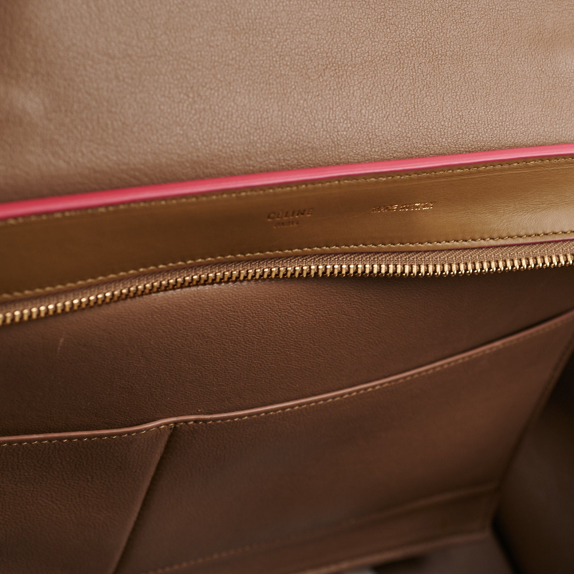 Celine Trapeze Medium Handbag in Green & Pink - Stylish Crossbody Bag for Women, Perfect for Work, Travel & Everyday Use